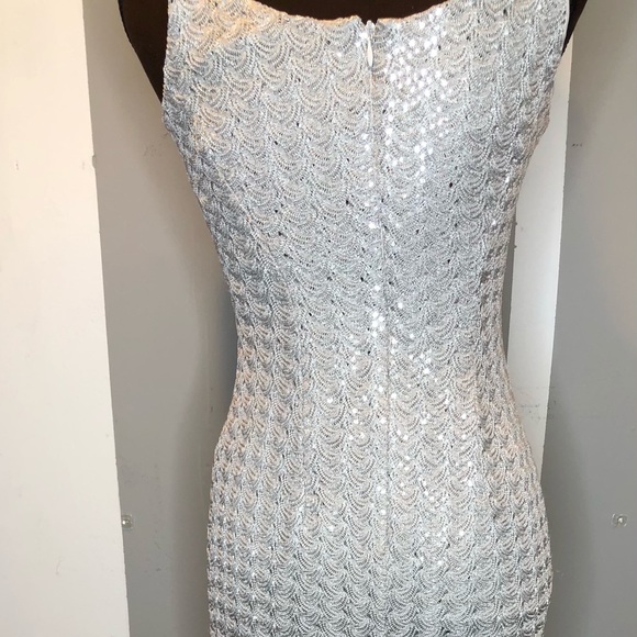 Vintage Silver cocktail dress by Scot McClintock - Picture 8 of 12